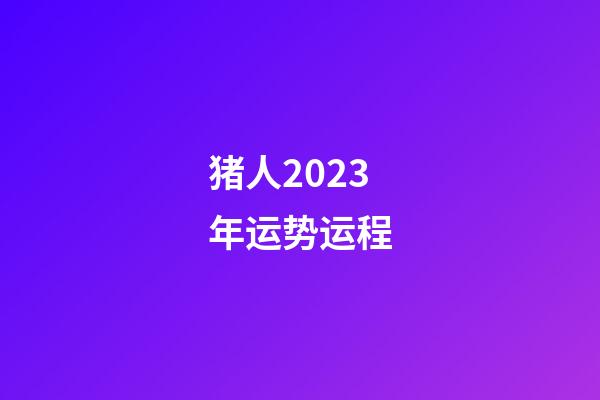 猪人2023年运势运程