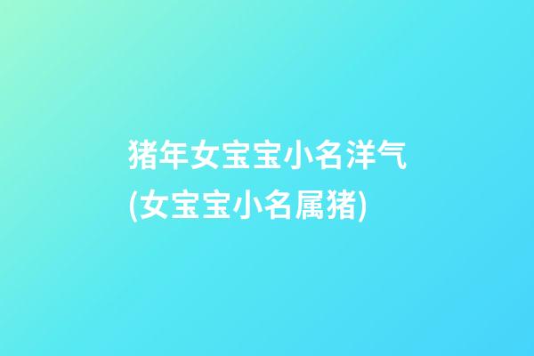 猪年女宝宝小名洋气(女宝宝小名属猪)