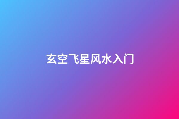 玄空飞星风水入门
