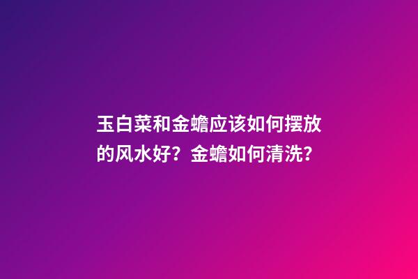 玉白菜和金蟾应该如何摆放的风水好？金蟾如何清洗？