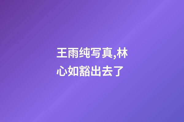 王雨纯写真,林心如豁出去了-第1张-观点-玄机派