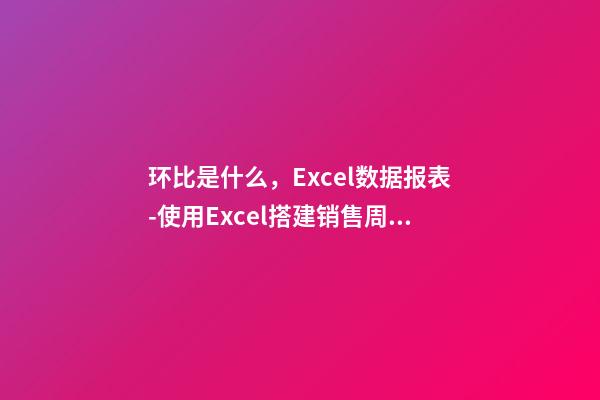 环比是什么，Excel数据报表(4)-使用Excel搭建销售周环比报表-第1张-观点-玄机派