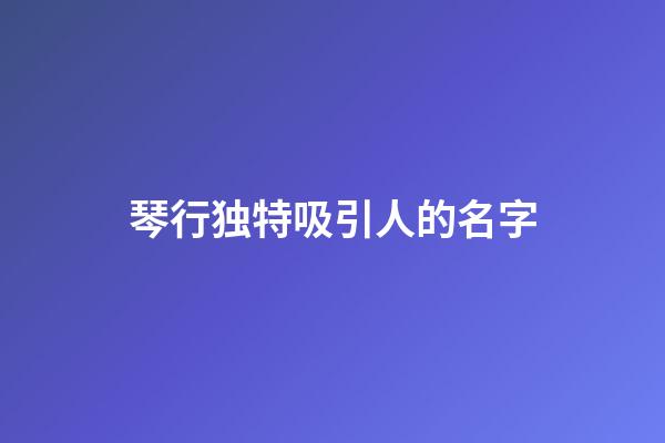 琴行独特吸引人的名字