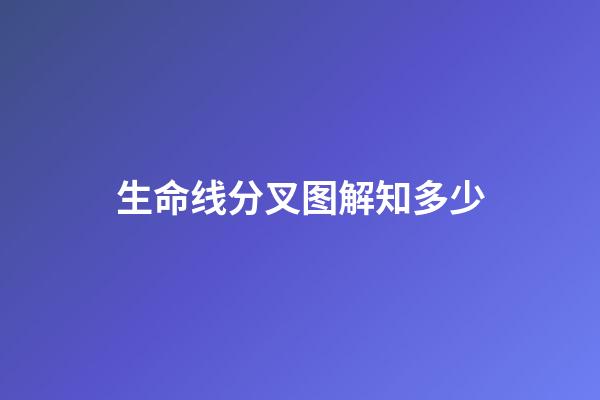 生命线分叉图解知多少