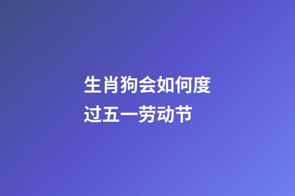 生肖狗会如何度过五一劳动节