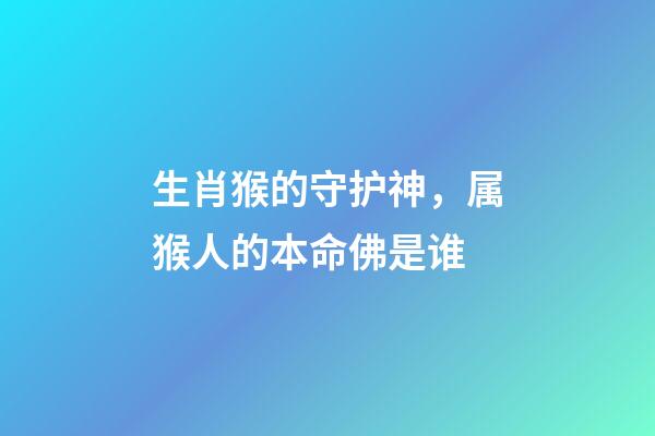 生肖猴的守护神，属猴人的本命佛是谁