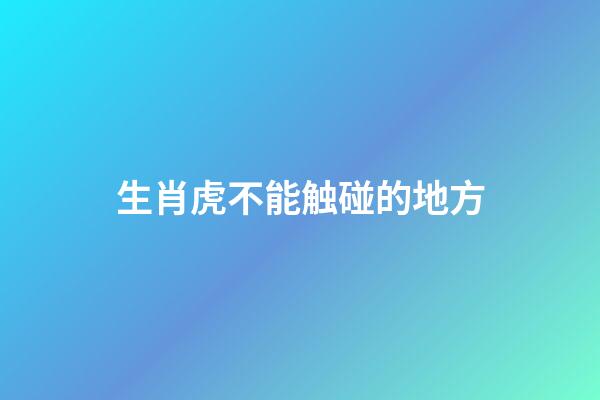 生肖虎不能触碰的地方