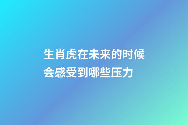 生肖虎在未来的时候会感受到哪些压力