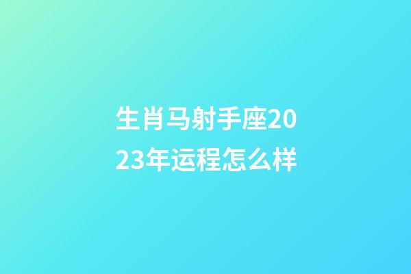 生肖马射手座2023年运程怎么样-第1张-星座运势-玄机派