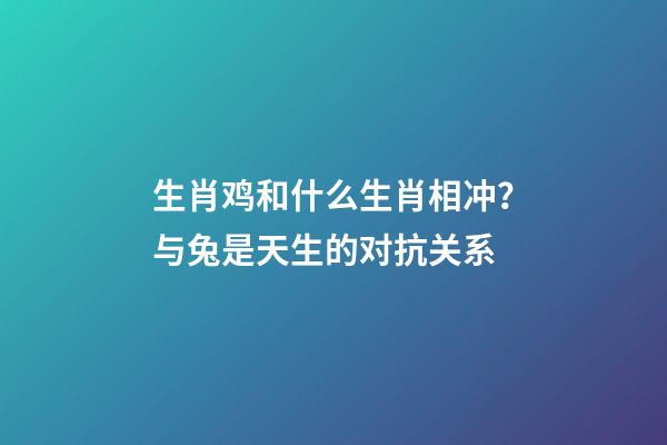 生肖鸡和什么生肖相冲？与兔是天生的对抗关系