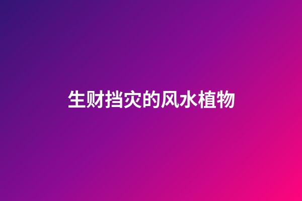 生财挡灾的风水植物