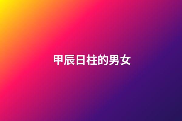 甲辰日柱的男女