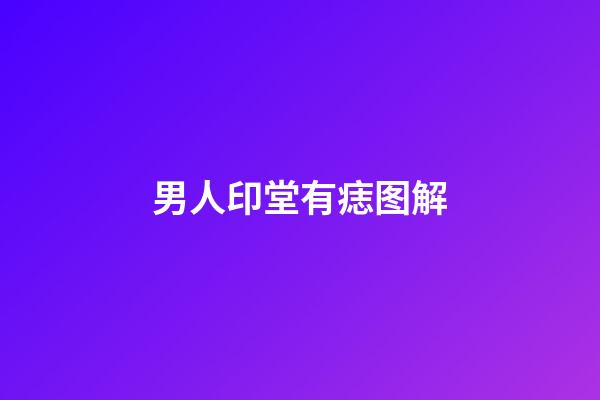 男人印堂有痣图解