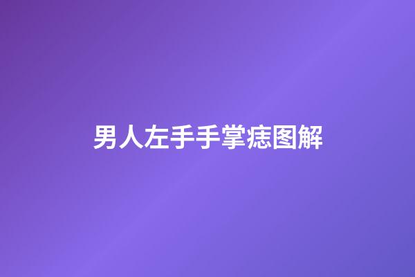 男人左手手掌痣图解