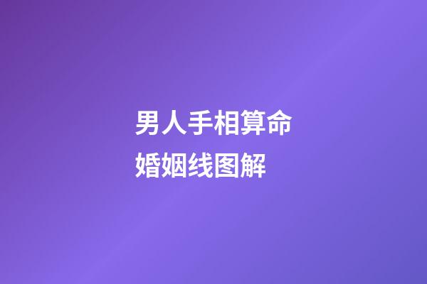 男人手相算命婚姻线图解