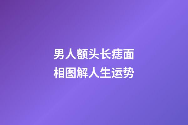 男人额头长痣面相图解人生运势