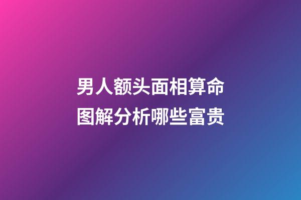 男人额头面相算命图解分析哪些富贵