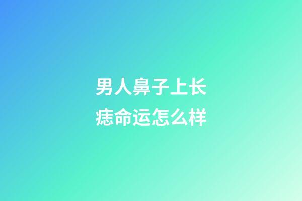 男人鼻子上长痣命运怎么样?