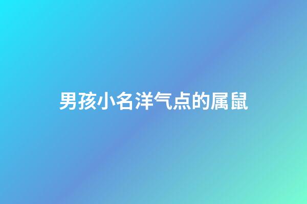 男孩小名洋气点的属鼠