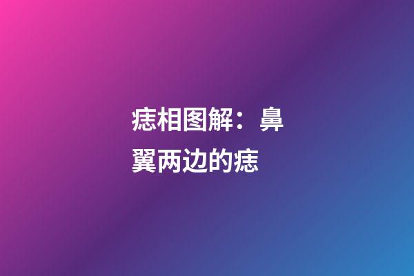 痣相图解：鼻翼两边的痣