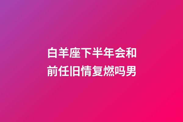 白羊座下半年会和前任旧情复燃吗男-第1张-星座运势-玄机派