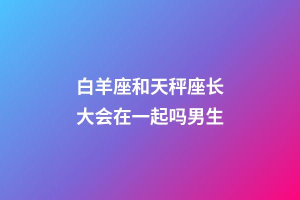 白羊座和天秤座长大会在一起吗男生-第1张-星座运势-玄机派