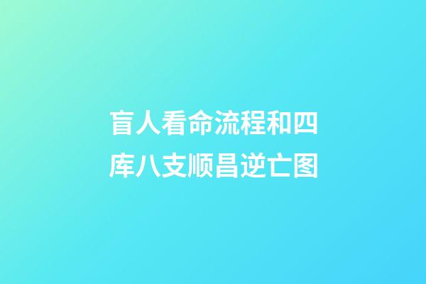 盲人看命流程和四库八支顺昌逆亡图
