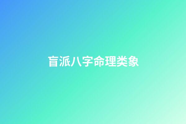 盲派八字命理类象