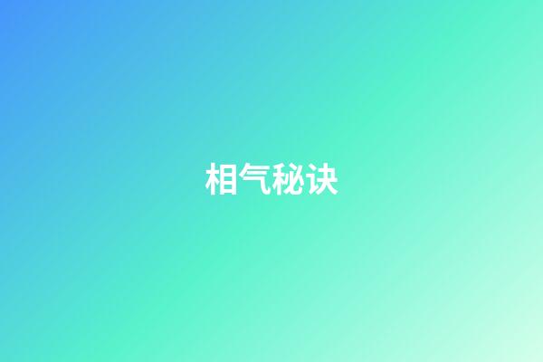 相气秘诀