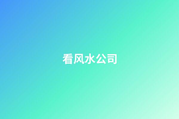 看风水公司