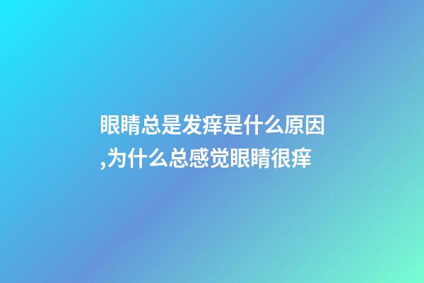 眼睛总是发痒是什么原因,为什么总感觉眼睛很痒-第1张-观点-玄机派