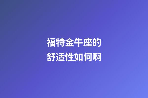 福特金牛座的舒适性如何啊-第1张-星座运势-玄机派