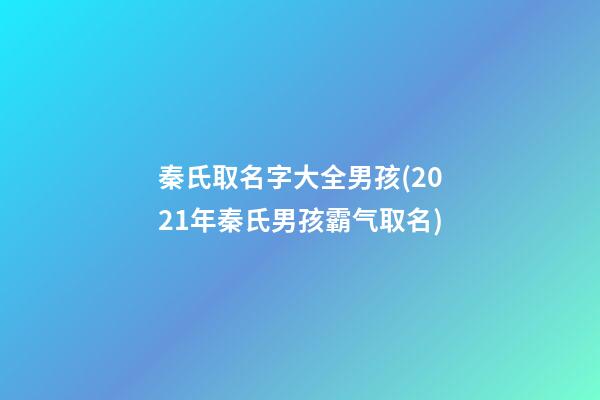 秦氏取名字大全男孩(2021年秦氏男孩霸气取名)