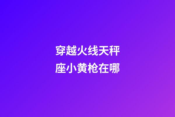 穿越火线天秤座小黄枪在哪-第1张-星座运势-玄机派