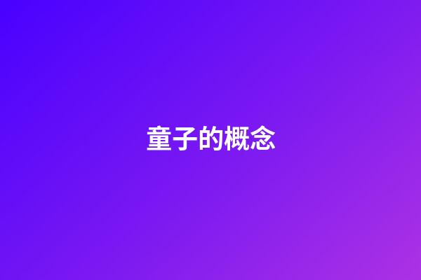 童子的概念