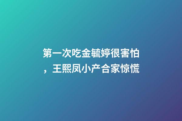 第一次吃金毓婷很害怕，王熙凤小产合家惊慌-第1张-观点-玄机派