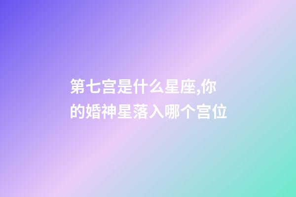 第七宫是什么星座,你的婚神星落入哪个宫位-第1张-观点-玄机派