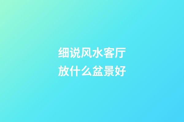 细说风水客厅放什么盆景好