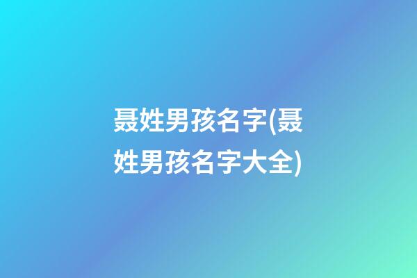 聂姓男孩名字(聂姓男孩名字大全)