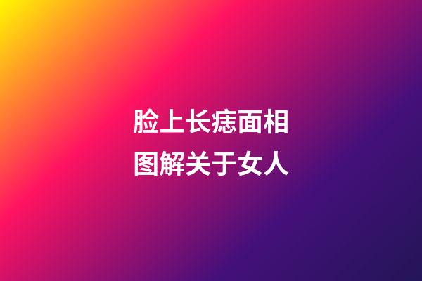 脸上长痣面相图解关于女人