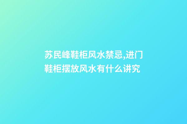苏民峰鞋柜风水禁忌,进门鞋柜摆放风水有什么讲究