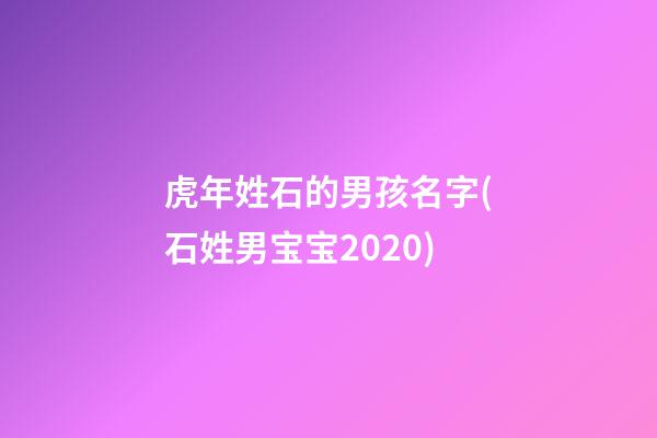 虎年姓石的男孩名字(石姓男宝宝2020)