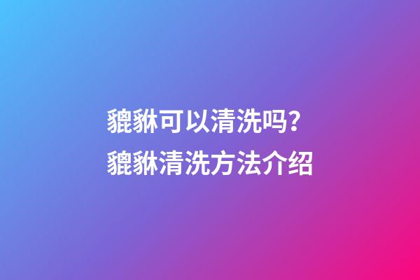 貔貅可以清洗吗？貔貅清洗方法介绍
