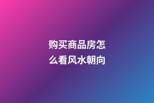 购买商品房怎么看风水朝向