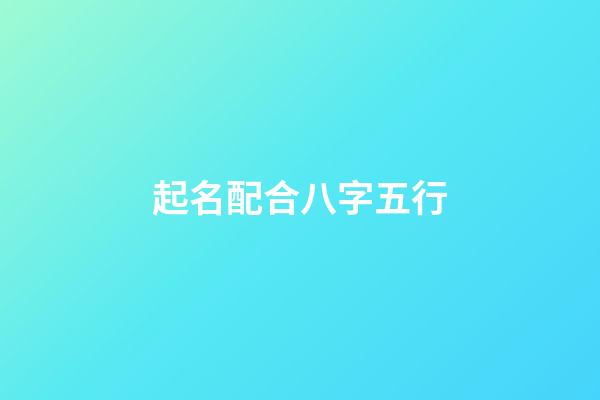 起名配合八字五行