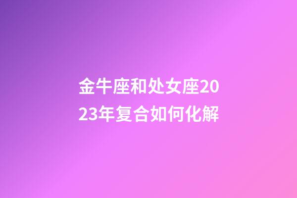 金牛座和处女座2023年复合如何化解-第1张-星座运势-玄机派