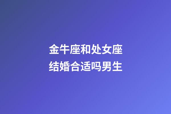 金牛座和处女座结婚合适吗男生-第1张-星座运势-玄机派