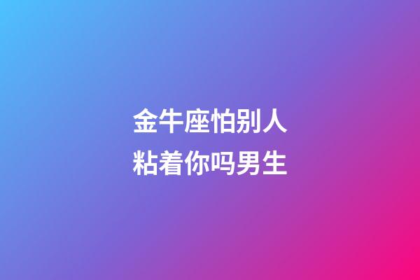 金牛座怕别人粘着你吗男生-第1张-星座运势-玄机派