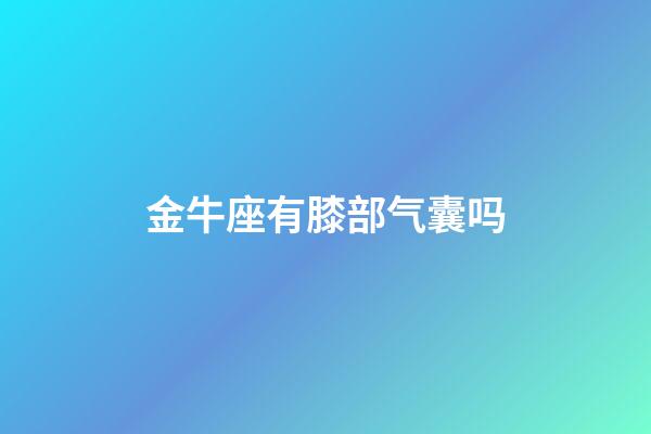 金牛座有膝部气囊吗-第1张-星座运势-玄机派