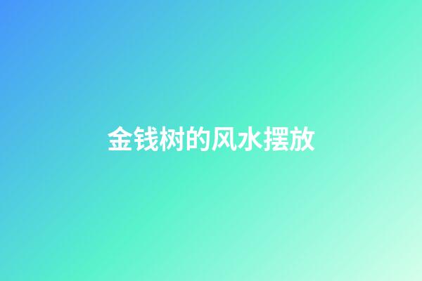 金钱树的风水摆放